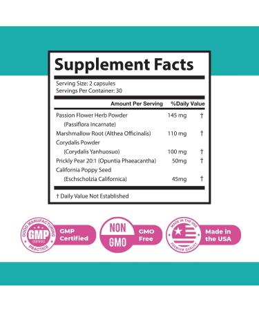 NeuroMax Natural Herbal Blend with Passion Flower Marshmallow Root & California Poppy Non-GMO Easy-to-Take Capsules Made in USA GMP Certified Facility - 60 Capsules 1 Month Supply 60 Count (Pack of 1) - Buy Online on GoSupps.com
