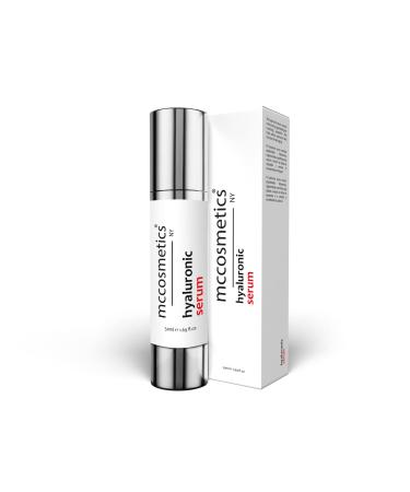 MCCosmetics NY | Hyaluronic Serum with DMAE Organic Silicon & Vitamin C | Firming & Hydrating Facial Serum for a Radiant Complexion | 50ml | Made in Spain