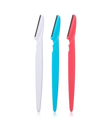 Opaz Touch-Up Eyebrow Razor Dermaplaning Tool and Facial Razor with Precision Guide cover 3 pack skin care kit wax-less