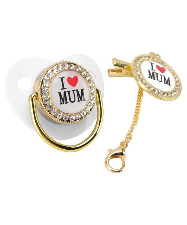 Bling Baby Pacifier | Healthy & Practical Silicone Baby Pacifier for Home Use - White - Buy Online on GoSupps.com