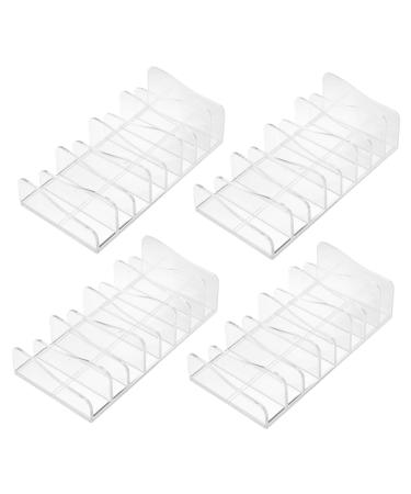 FRCOLOR 12 Pcs Eye Shadow Storage Box Cleaning for Household Use Acrylic Organizer Cosmetic Rack
