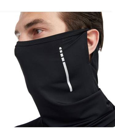 Multi-Function UV Protection Scarf for Men & Women - Clape Elastic Cooling Tube Neckerchief & Bandana | SMZ02 Black - Buy Online on GoSupps.com