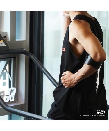 Sozo Boa Micro Adjustable Elbow Brace - Large | Tendonitis, Tennis Elbow, Golfer's Elbow Pain Relief - Buy Online on GoSupps.com