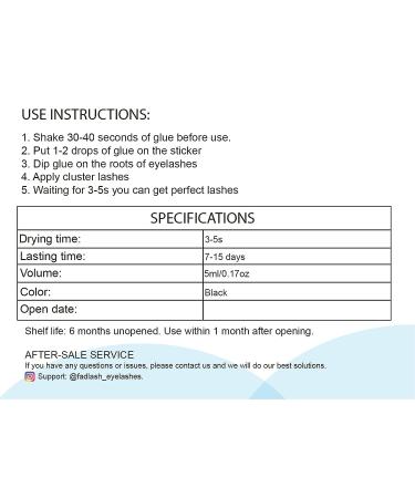 5ml Individual Lash Glue for DIY Cluster Lash Application | Fast Drying 3-5 Seconds | Long Lasting Adhesive for Extensions | 7-15 Days Wear Time - Buy Online on GoSupps.com