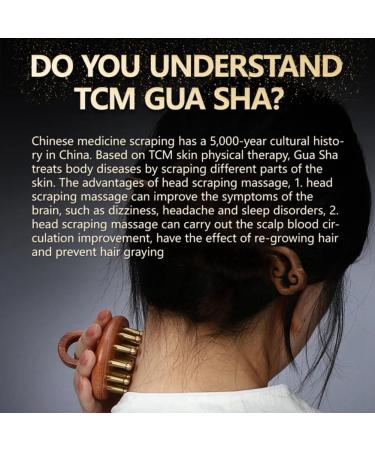 Guijialy Meridian Massage Comb Head | GUA-SHA Tool for Wood Therapy & Blood Circulation | High-Quality Scratch Massager - Buy Online on GoSupps.com