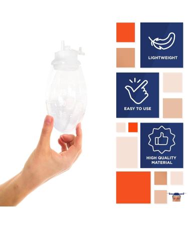 EZGOODZ Silicone Bulb Evacuator 100ml - Sterile Leakproof Surgical Drainage Bulb for Post-Operative Wound Collection - Single-Use Reservoir for Body Fluids - Buy Online on GoSupps.com