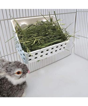 PINVNBY Hay Feeder Less Wasted Hay Rack Manger - Ideal for Rabbit Chinchilla Guinea Pig Plastic Food Bowl Use for Grass & Food - Buy Online on GoSupps.com