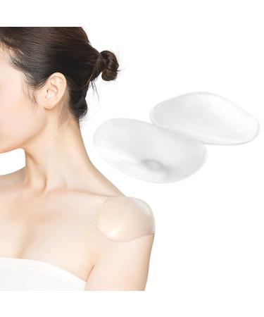 Silicone Shoulder Pads for Women Anti-Slip Self Adhesive Invisible Shoulder Push-Up Pads Reusable Shoulder Height Enhancer 1 Pair Shoulder Pads for Women Clothes Shoulder Support for Women Silicone
