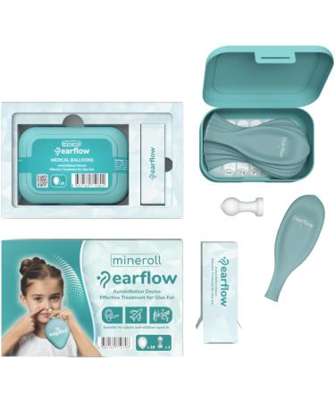 EARFLOW Autoinflation Device | Drug-Free Ear Relief for Kids & Adults | Eustachian Tube Unclogger & Glue Ear Treatment with 10 Medical Balloons - Buy Online on GoSupps.com