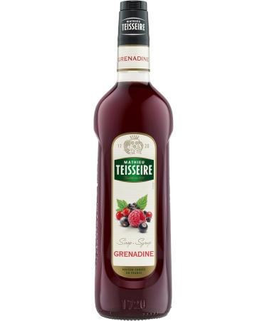 Mathieu Teisseire Grenadine Syrup for Drinks Juice Lemonades Sodas Cocktails with or without Alcohol 1L Bottle - Buy Online on GoSupps.com