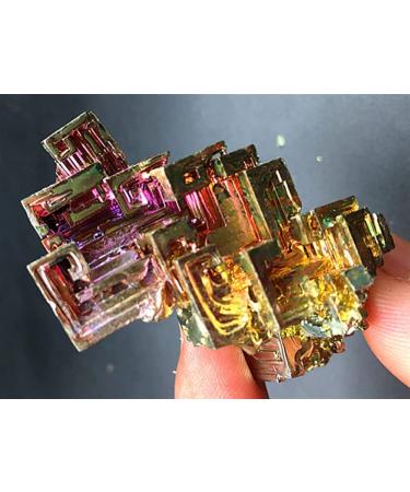 100-110g Bismuth Rainbow Bright Crystal geode Each Weight Element Bi Stones