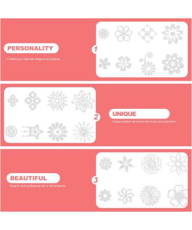 Lurrose Nail Polish Stamp Set - 7PC DIY Stamping Plates & Templates for Perfect Manicures - Buy Online on GoSupps.com