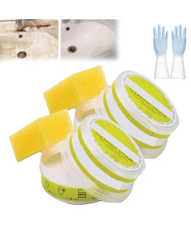 Eco-Friendly Cleaning Stone Cleaning Pebble Stone Shower Floor Multi Purpose Cleaning Stone for Bathroom (2Set)