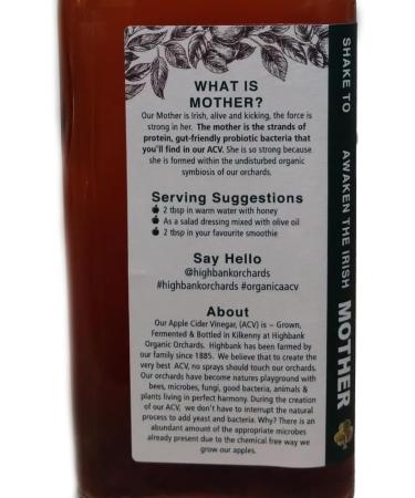 Highbank Orchards Apple Cider Vinegar with Wild Mother - Buy Online on GoSupps.com