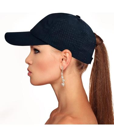 Women's Cross Ponytail Baseball Cap - Black, One Size - Buy Online on GoSupps.com