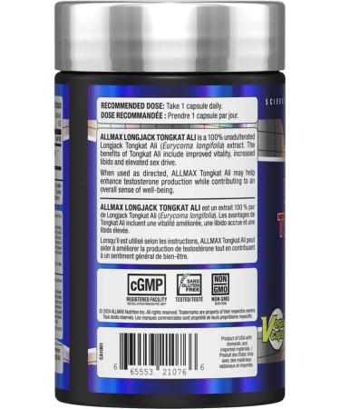 Allmax Nutrition - Longjack Tongkat Ali - Buy Online on GoSupps.com