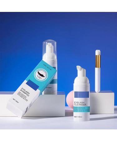 ARCHIDATE Eyelash shampoo deep cleansing eyelash cleaner with brush mild and safe eyelash shampoo for natural and extended eyelashes for use at home - Buy Online on GoSupps.com