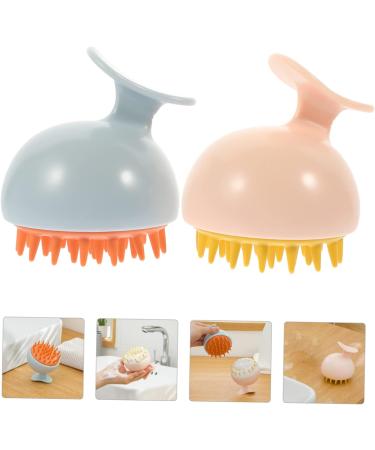 Tovinanna Silicone Shampoo Massage Brush - Scalp Massage Tool for Hair Care | Japanese Style Peeling Brush | Travel-Friendly 9.6x8.4x8.1cm - Buy Online on GoSupps.com