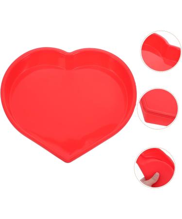 PRETYZOOM Mold Heart Shaped Biscuit Heart Cupcake Pan Silicone Cookie Mini Cupcake Heart Cake Pan Baking Supply Tube Baking Tins Cake Tin Red Wedding Large Baking Dish Silica Gel - Buy Online on GoSupps.com