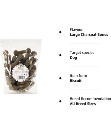 Premium Charcoal Bones Dog Biscuit 1kg (Large Charcoal Bones) Large Charcoal Bones 1 kg (Pack of 1) - Buy Online on GoSupps.com