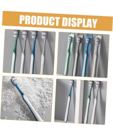 Partykindom 8-Piece Travel Toothbrush Set - White Manual Toothbrushes for Men | Comfortable & Easy to Use | Reduce Tooth Spots - Buy Online on GoSupps.com