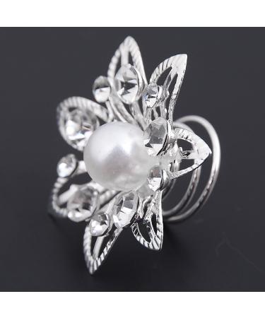 Imixlot Bridal Wedding Clear Crystal Swirl Hair Twists Coils Spirals Hair Pin Clip Accessories (pcak of 12) (#2) - Buy Online on GoSupps.com