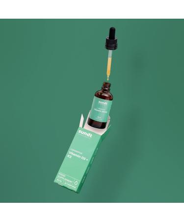 Vitamin D3 K2 Drops | Liposomal Vegan Supplement | Sugar & Gluten Free | 60ml | GMO-Free | Made in EU | Sundt Supplements - Buy Online on GoSupps.com