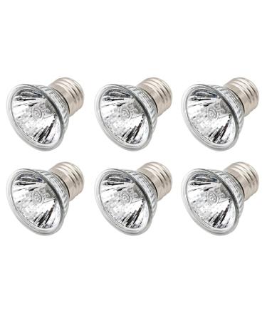 Wooluck turtle heat lamp light bulbs 25W 220V UVA + UVB full spectrum sun lamp E27 Dimmable halogen light lamp reptiles heating for reptile lizard reptiles and amphibians (6 pieces) 6PCs 25W - Buy Online on GoSupps.com