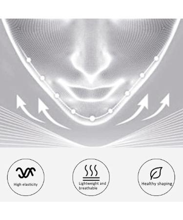 Men V Line Double Chin Reducer - Reusable Elastic Face Slimming Strap | Chin Up Patch for Contour Tightening and Firming - Black - Buy Online on GoSupps.com