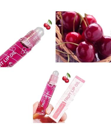 Mini Water Lip Gloss Lip Plumping Nourishing Lighten Lip Line Transparent Lip Oil Long-lasting Lip Care Fruit Lip Balm Cherry flavor - Buy Online on GoSupps.com