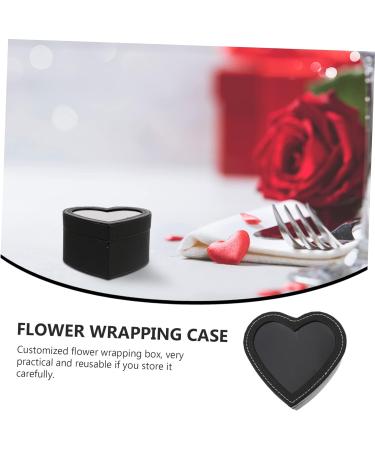 3 Pcs Heart Shaped Window Box Gift Boxes with Lids Christmas Paper Gift Boxes Clear Container with Lid Gift Arrangement Boxes Flower Packing Container Transparent Lid Flowers Skin 1 count (Pack of 1) Blackx3pcs - Buy Online on GoSupps.com