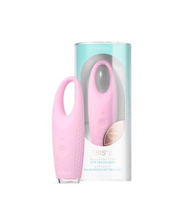 FOREO IRIS 2 Lymphatic Drainage Eye Massager | Dark Eye Circle Remover & Eye Bags Remover | Enhanced Under Eye Cream Absorption | Anti Wrinkle Eye Puffiness Reducer | 2-year Warranty Pearl Pink