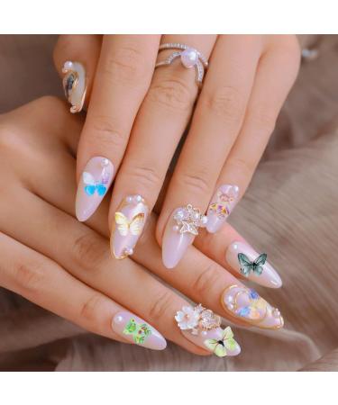 MWoot 96-Piece 3D Butterfly Nail Art Charms & Cartoon Bear Kit - Colorful DIY Nail Decorations for Manicure Jewelry Earring Brooch & Cell Phone Accessories - Buy Online on GoSupps.com