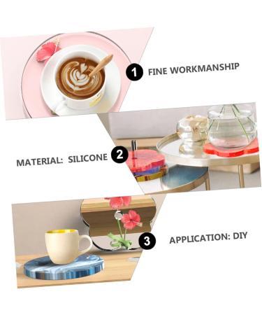 Tofficu 3 Sets 3 Coaster Mold Silicone Molds Silicone Tray Circle Tray Simple Diy Mold Crystal Epoxy Resin Whitex3pcs 16.8X16.8CMx3pcs - Buy Online on GoSupps.com