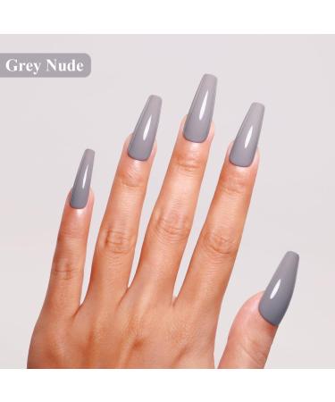 Imtiti Nude Gel Nail Polish 15ML Grey Gel Polish Autumn Winter Gel Nail Polish Soak Off LED UV Nail Gel Polish DIY Nail Art Starter Manicure Salon Gel Nail Kit - Buy Online on GoSupps.com
