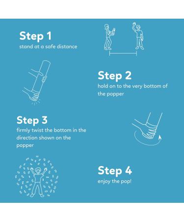 2 Pack Blue Powder Poppers Biodegradable Powder Cannons | TUR Party Supplies | Blue Biodegradable Powder | Launches up to 25ft | Giant (12 in) | Powder Poppers for Celebrations Festivals and Parties 2 Pack (12 inch) Bl... - Buy Online on GoSupps.com