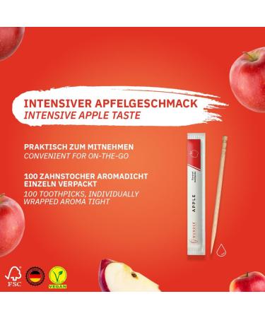 Buy Wonder Toothpicks - Apple Flavored Plastic-Free Sugar-Free Vegan Fresh Breath & Nail Biting Solution (Single Pack of 30) for International Shipping - Buy Online on GoSupps.com
