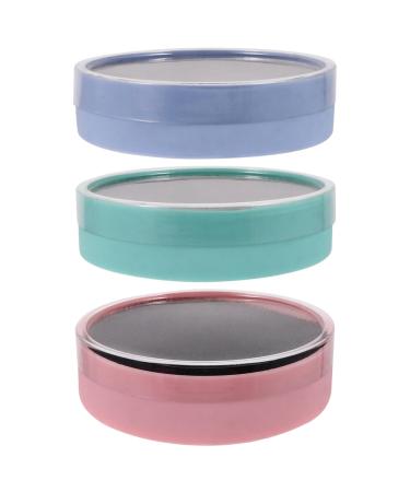FRCOLOR 9 Pcs Makeup Brush Cleaning Box Reusable Sponge Reusable Dish Sponge Color Removal Sponge Reusable Cleaning Box Cleaning Tools Make up for Face Makeup Tool Accessory Round 8x2cmx3pcs Assorted Colorx3pcs