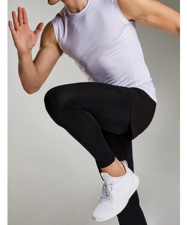 TSLA Men's Compression Pants 2 Pack - Cool Dry Athletic Workout Tights for Running and Sports - Black Large - Buy Online on GoSupps.com