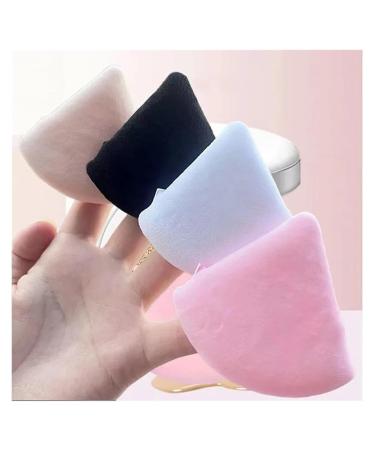 SBTRKT 6 Pack Velvet Powder Puffs | Soft Lightweight Makeup Sponges | Perfect Finish Triangle Design (Black - Buy Online on GoSupps.com
