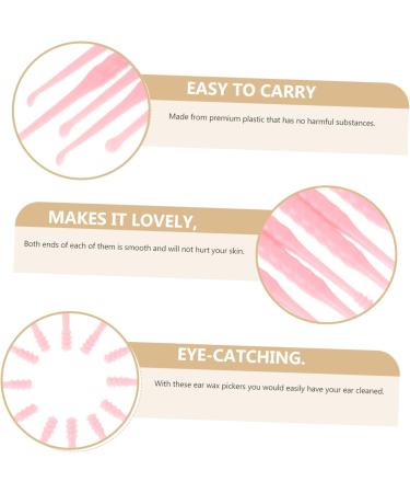 UTHCLO 12pcs Disposable Plastic Wax Picker Cleaner Tool Safe Smooth for Cleaning Random Colors Easy to Carry and Use - Buy Online on GoSupps.com