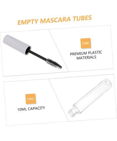 DOITOOL 10pcs Eyelash Tube Empty Eyeliner Tubes Mascara Bottle Eyelash Brush Tubes Tubing Bulk White Plastic - Buy Online on GoSupps.com