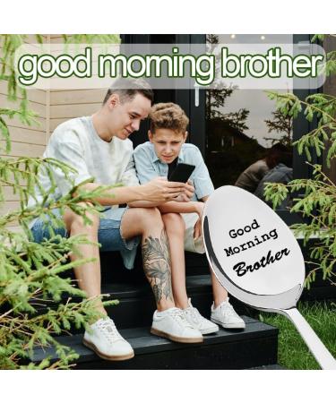 Best Brother Spoon Gifts from Little Big Sister Brother Brothers Birthday Graduation Gift for Brother In Law Good Morning Brother Spoon for Brother Bro Tea Coffee Lovers Gifts for Men Boys - Buy Online on GoSupps.com