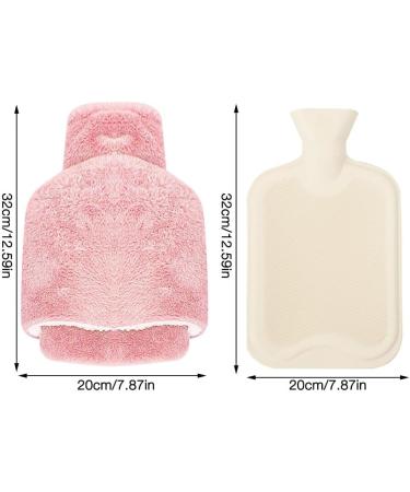 HRKVSK Electric-Free Foot Warmer - 2L Hot Water Bottle for Feet & Hands Super Soft Pink Foot Heater for Adults - Buy Online on GoSupps.com
