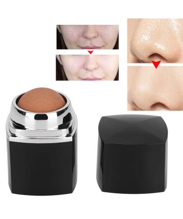 Portable Volcanic Stone Facial Roller - Oil Absorbing & Cleaning Mini Massage Tool for Skincare (Black) | International Shipping - Buy Online on GoSupps.com