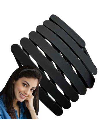 Zuasdvnk Foldable Headband Folding Headband Small Hair Band | No Slip Face Wash Headband Adjustable Women Spa Headband for Women Girls Little Kids Black