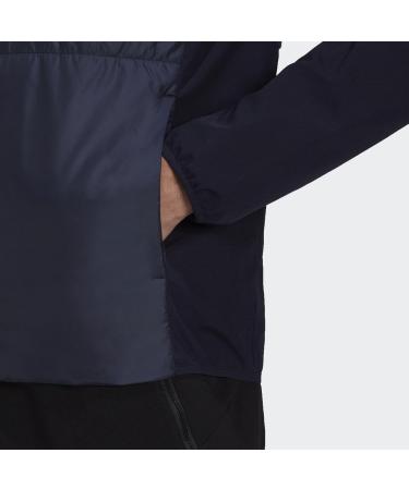 Buy Adidas Adult Essentials Insulated Hooded Hybrid Jacket - Midweight XL in Legend Ink | International Shipping Available! - Buy Online on GoSupps.com