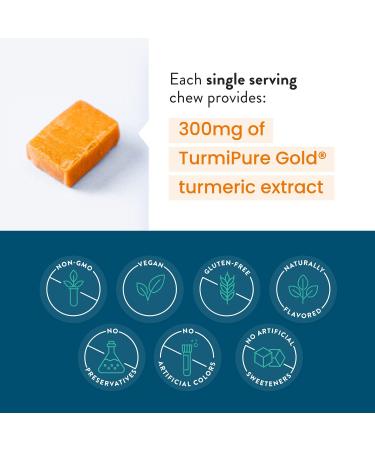 HumanN Turmeric Curcumin Chews Supplement - Orange Citrus Flavor | 30 Count - Buy Online on GoSupps.com