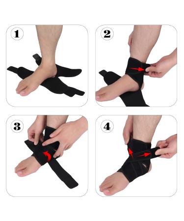 Ankle Brace Ankle Support Sport Ankle Strapping Adjustable Breathable Ankle Sprain Suitable for Left and Right Feet - Buy Online on GoSupps.com