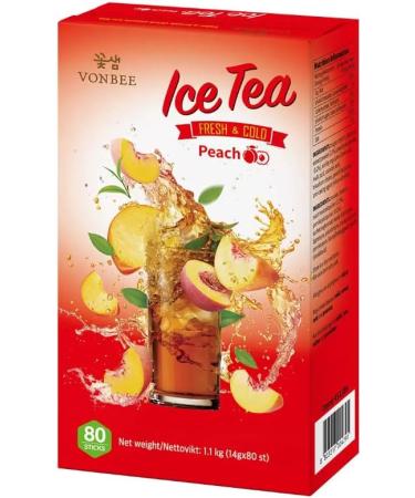 CONCEPTA LONDON Peach Ice Tea Sachets 80 x 14g (Pack of 2) - Buy Online on GoSupps.com